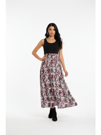 Šaty VIVIEN dlouhé růže