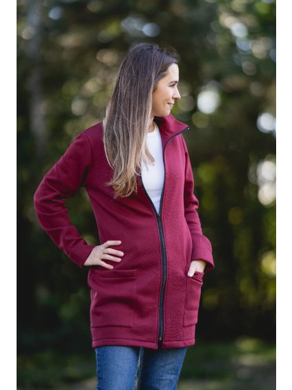 Kabátek Alexandrie bordó