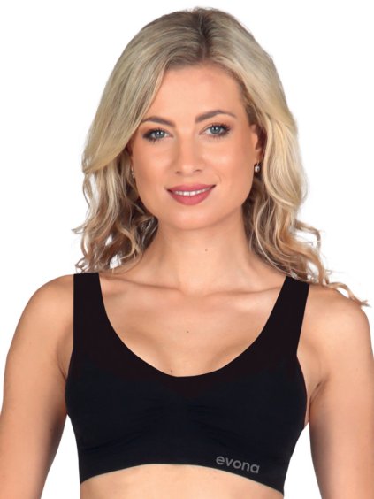Dámská sportovní bezešvá podprsenka černá