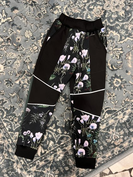 116 Soft kalhoty černá zvonky