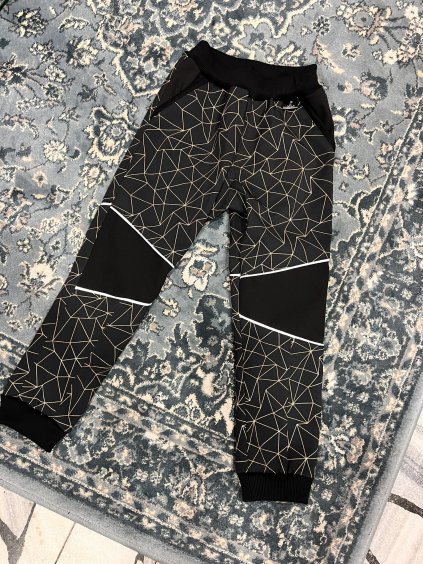 122 Soft kalhoty geo černá