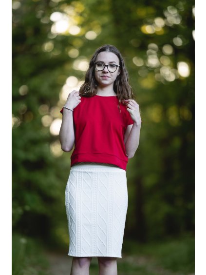 Dámská sukně Penny bílá copánky vel. 36