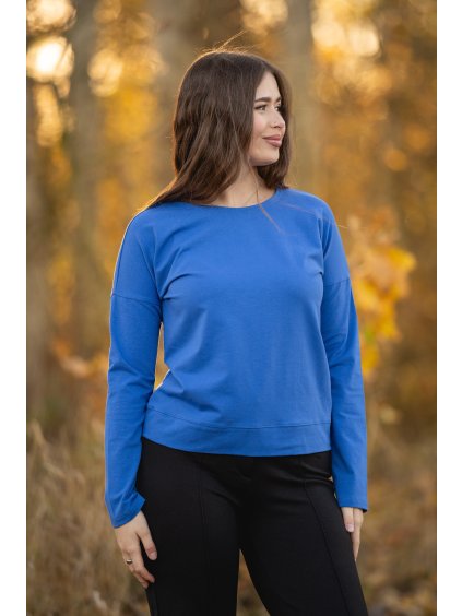 Tričko CROP+ DR královsky modré