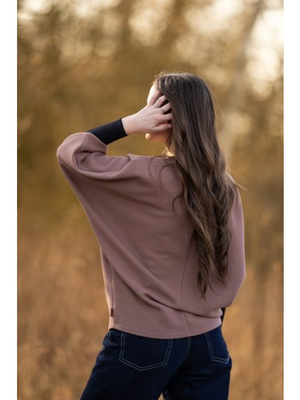 Mikina Netopýr 3D kakao