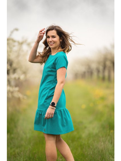 Šaty ELEONORA Smaragdová