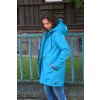 Parka kombi s beránkem TYRKYSOVÁ - zimní