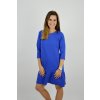 Šaty ELEONORA 3/4 rukáv Královská modrá