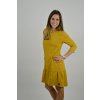 Šaty ELEONORA 3/4 rukáv Hořčice