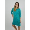 Šaty ELEONORA 3/4 rukáv Smaragdové