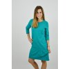 Šaty ELEONORA 3/4 rukáv Smaragdové