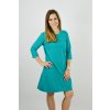 Šaty ELEONORA 3/4 rukáv Smaragdové