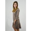 Šaty ELEONORA 3/4 rukáv Latté