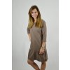 Šaty ELEONORA 3/4 rukáv Latté