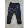 104 Soft kalhoty  puntík modrá/černá