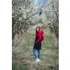 Parka JARNÍ červená +černá KOMBI