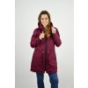 Parka kombi s beránkem TMAVĚ VÍNOVÁ - zimní