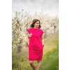 Šaty PAMELA fuchsie  - výběr rukávu