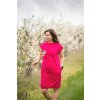 Šaty PAMELA fuchsie  - výběr rukávu