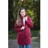 Kabátek Alexandrie bordó