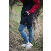 Parka tmavě červená + černá KOMBI