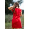 Šaty Iren červená - výběr rukávu