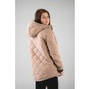 Bunda LILI prošev s hustým vnitřním chlupem Cappuccino