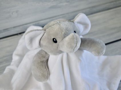 Biely mojkáčik slon Soft Touch
