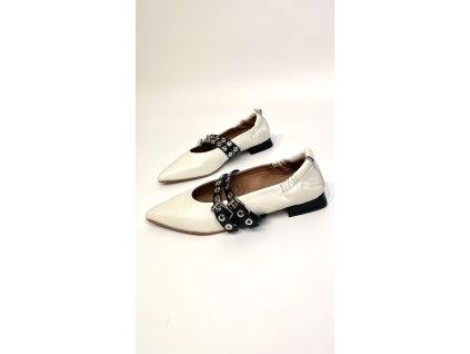 Dámské baleríny bílé