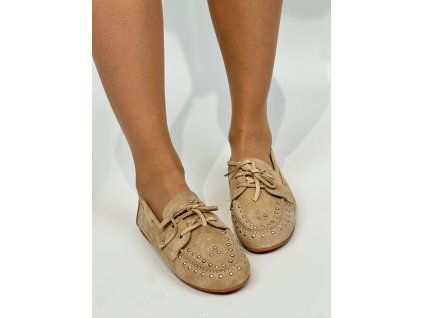Dámské mokasíny Top3 béžové