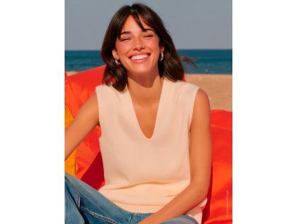 Dámský top Vilagallo krémový