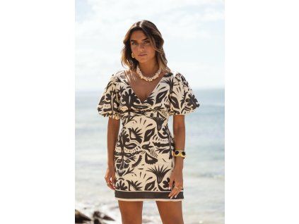 Dámské šaty Sole HAVANA black botanic