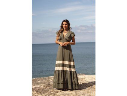 Dámské šaty Sole POSITANO olivové