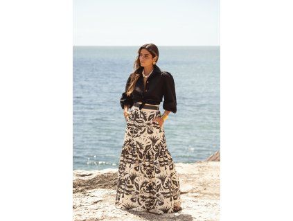 Dámská sukně Sole EMMA noir botanic