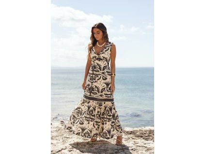 Dámské šaty Sole FLEUR noir botanic