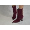 Dámské kotníčkové boty Ezzio vínové