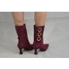 Dámské kotníčkové boty Ezzio vínové