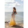 Dámské šaty Sole SANTORINI žlutomodré