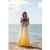 Dámské šaty Sole SANTORINI žlutomodré