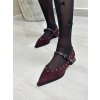Dámské baleríny Dibia vínové