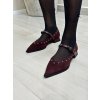 Dámské baleríny Dibia vínové
