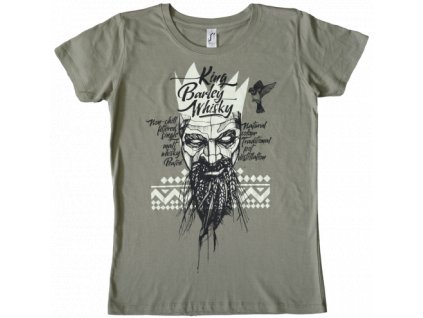 Triko - Whisky King Barley - dámské - khaki