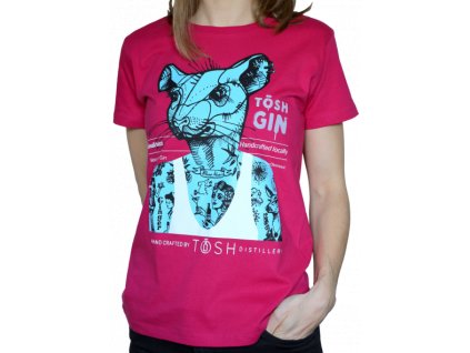 Triko - TŌSH GIN modrý - barva fuchsia - dámské