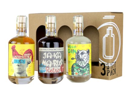 Dárkové balení Whisky Lafayette, TŌSH Gin a Jakamarus | 3 x 100ml
