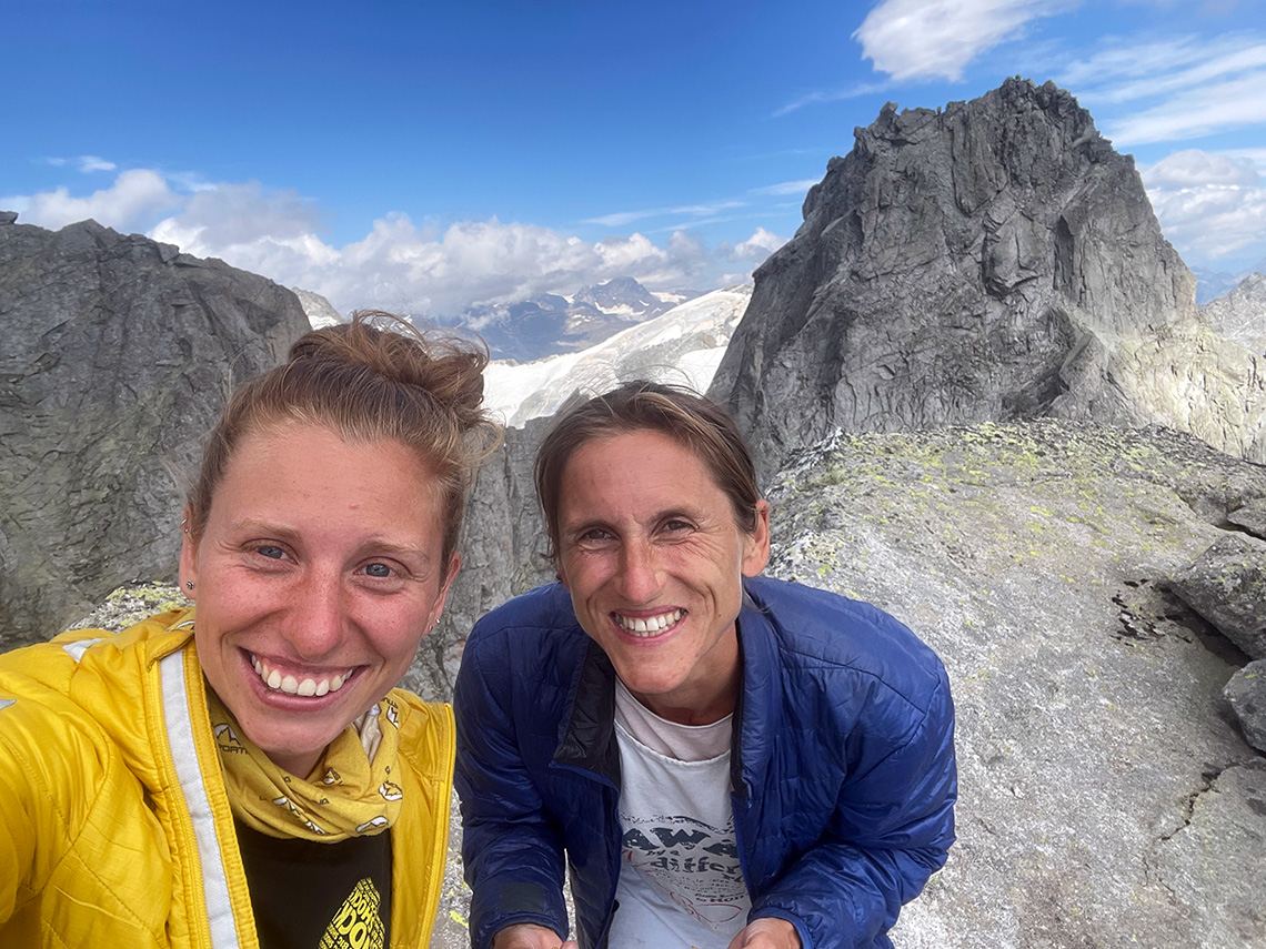 AOnadruhou na vrcholu Punta Ferrario