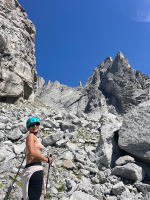 Obhlidka Punta Ferrario_nestabilni teren radsi helmisku