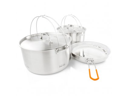 Sada nádobí GSI Outdoors Glacier Stainless Troop Cookset