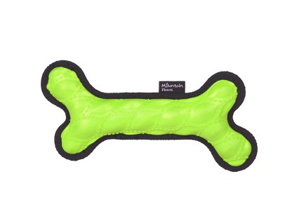 82013 rubber bone toy green 1