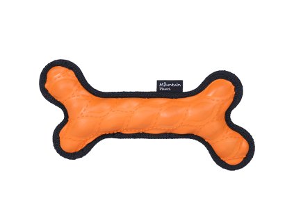 82009 rubber bone toy orange 1