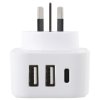 Cestovní adaptér Lifeventure World to AUS/China Travel Adaptor with USB (& USB C)