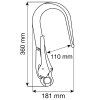 Zajišťovací hák C.A.M.P. Hook 110 mm
